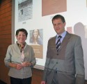 Frau Dr. Verena Steiner und Vorstandsmitglied Valentin Hasler