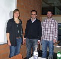 Lisa Landert, Vorstandsmitglied Michael Dubach, René Stucki