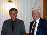 Präsident Werner Meier und Benedikt Weibel