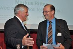 Der Altstätter Markus Ritter (rechts) wird Nachfolger von Hansjörg Walther als Präsident des Bauernverbands